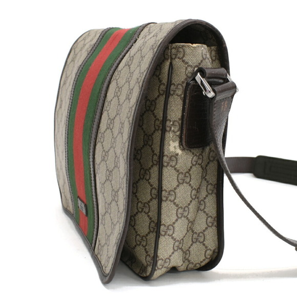 Gucci Shoulder Bag Sherry Line GG Supreme Beige - Picture 2 of 9